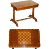 Hot Pamono Victorian Game Table in Walnut and Hardwood