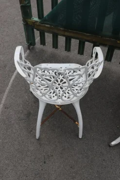 Pamono Victorian Garden Furniture, 1900, Set of 3><noscript><img width=