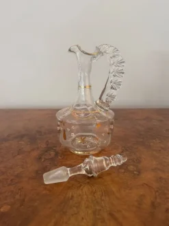 Best Pamono Victorian Glass Ewer, 1880s