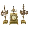 Discount Pamono Victorian Green Onyx Ornate Clock Garniture, Set of 3