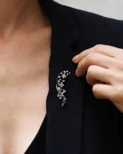 Pamono Victorian Lily Valley Diamond Brooch><noscript><img width=