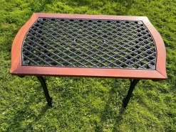 Pamono Victorian Mahogany and Cast Iron Garden Coffee Table><noscript><img width=