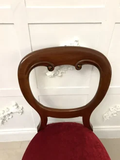 New Pamono Victorian Mahogany Dining Chairs, 1860s, Set of 6