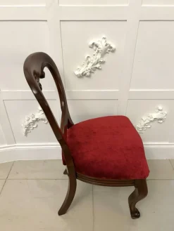New Pamono Victorian Mahogany Dining Chairs, 1860s, Set of 6
