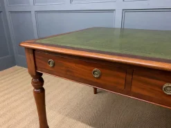 Best Pamono Victorian Mahogany 6-Drawer Writing Table, 1880s