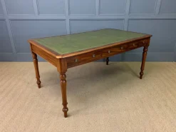 Best Pamono Victorian Mahogany 6-Drawer Writing Table, 1880s