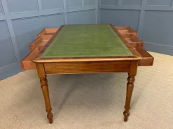 Best Pamono Victorian Mahogany 6-Drawer Writing Table, 1880s