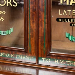 Pamono Victorian Mahogany Gun Shop Display Cabinet, 1880s><noscript><img width=