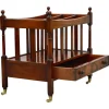 Best Pamono Victorian Mahogany Music Stand or Magazine Rack with Castors and Single Drawer