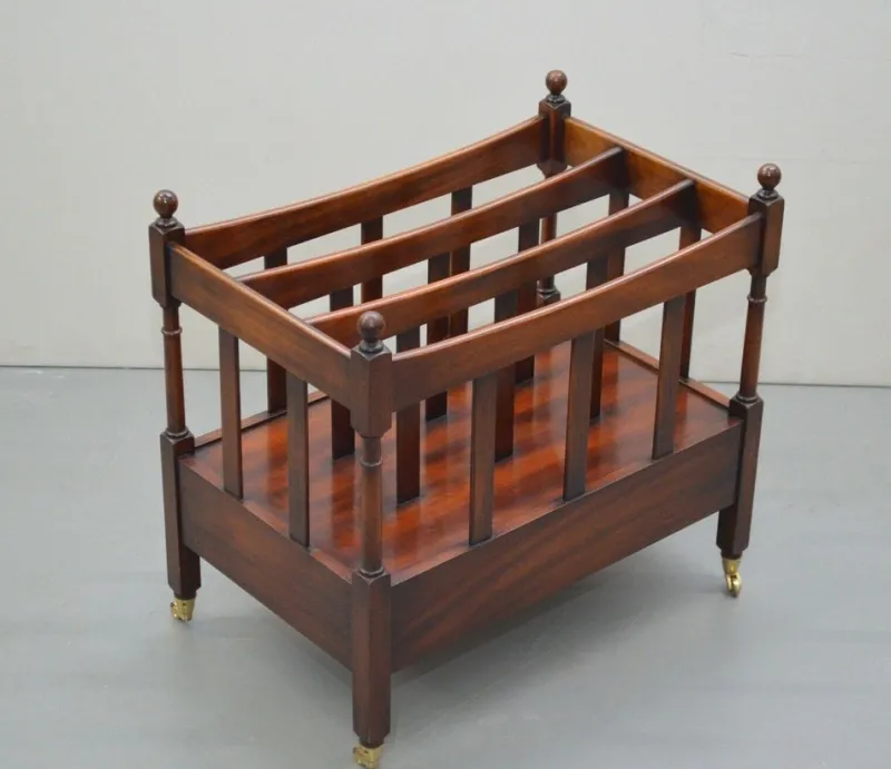 Best Pamono Victorian Mahogany Music Stand or Magazine Rack with Castors and Single Drawer