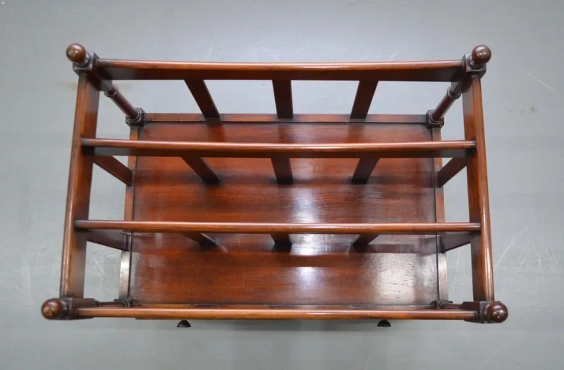 Best Pamono Victorian Mahogany Music Stand or Magazine Rack with Castors and Single Drawer