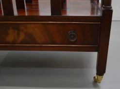 Best Pamono Victorian Mahogany Music Stand or Magazine Rack with Castors and Single Drawer