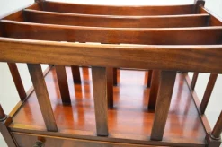 Best Pamono Victorian Mahogany Music Stand or Magazine Rack with Castors and Single Drawer
