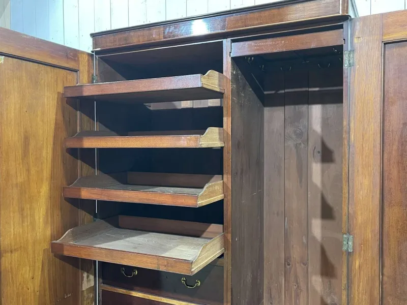 Pamono Victorian Mahogany Wardrobe, 19th Century> Cabinets & Wardrobes