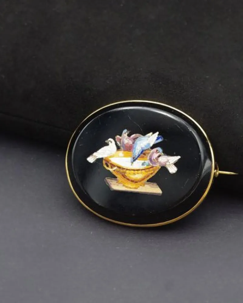 Clearance Pamono Victorian Micro Mosaic Brooch