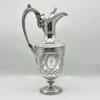 Pamono Victorian Ornate Silver-Plated Claret Jug with Rams Head Handle from James Deakin & Sons, Sheffield, United Kingdom, 1880s> Bottles, Carafes & Jugs