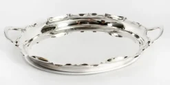 Pamono Victorian Silver Plated Tray from Walker & Hall, 1880> Trays