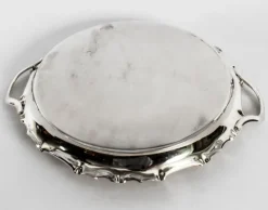 Pamono Victorian Silver Plated Tray from Walker & Hall, 1880><noscript><img width=