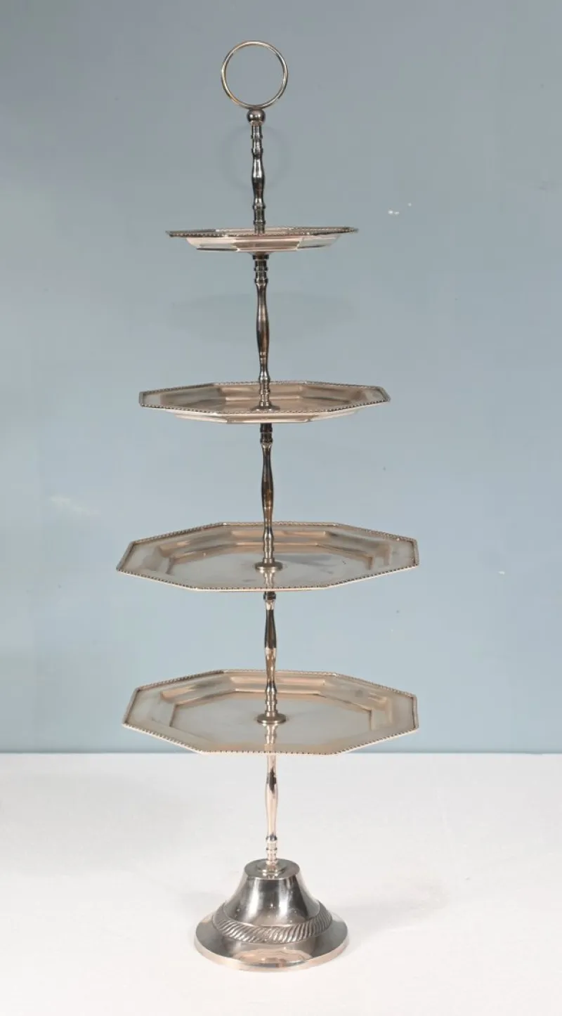 Pamono Victorian Silver-Plated Cake Stand> Dinnerware Accessories