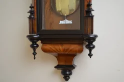 Pamono Victorian Vienna Walnut Clock><noscript><img width=
