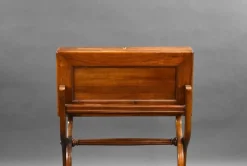 Pamono Victorian Walnut Campaign Travelling Desk, 1880s><noscript><img width=