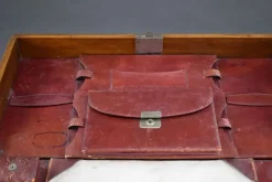 Pamono Victorian Walnut Campaign Travelling Desk, 1880s><noscript><img width=
