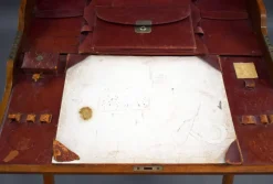 Pamono Victorian Walnut Campaign Travelling Desk, 1880s><noscript><img width=