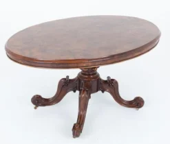 Online Pamono Victorian Walnut Loo Table, 1850s
