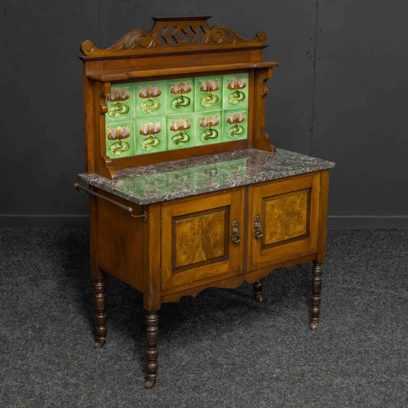 Pamono Victorian Walnut Washstand, 1890s> Dressing Tables