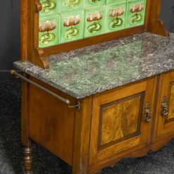 Pamono Victorian Walnut Washstand, 1890s><noscript><img width=