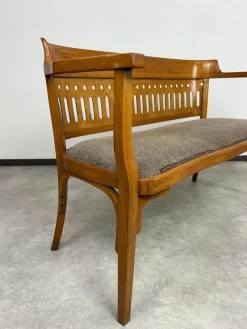 Pamono Vienna Secession Bench by Otto Wagner, 1890s><noscript><img width=