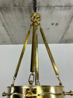 Pamono Vienna Secession Brass Hanging Pot by Kolo Moser & Jutta Sika, 1890s><noscript><img width=