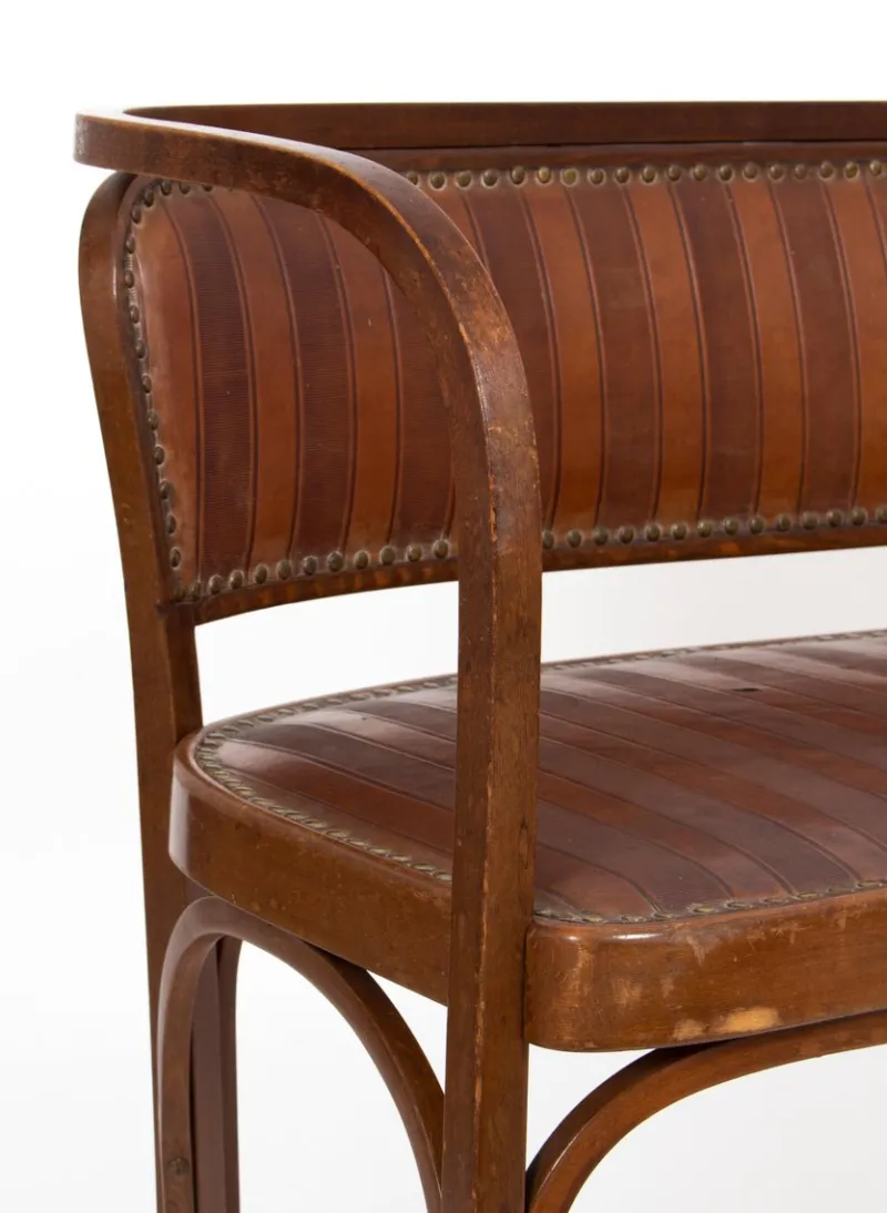 Pamono Vienna Secession Seating Set attributed to Gustav Siegel for J & J Kohn, 1905, Set of 5> Living Room Sets