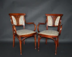 Pamono Vienna Secession Seating Set by J&J Kohn, Austria, 1910s, Set of 3><noscript><img width=