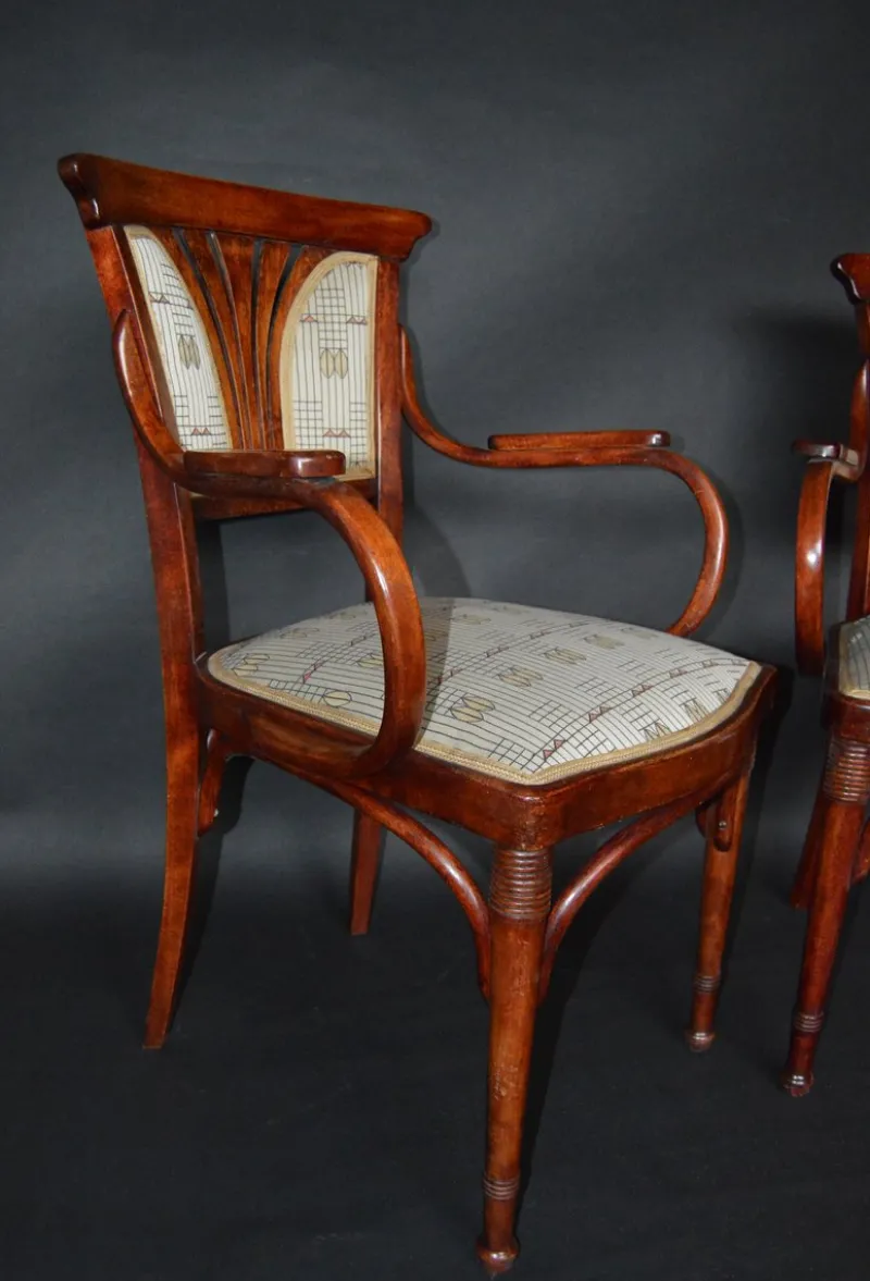 Pamono Vienna Secession Seating Set by J&J Kohn, Austria, 1910s, Set of 3> Living Room Sets