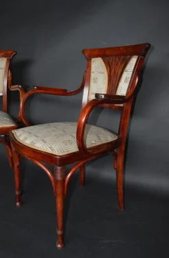 Pamono Vienna Secession Seating Set by J&J Kohn, Austria, 1910s, Set of 3><noscript><img width=