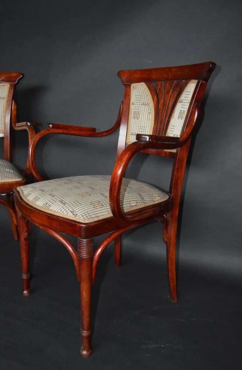 Pamono Vienna Secession Seating Set by J&J Kohn, Austria, 1910s, Set of 3> Living Room Sets