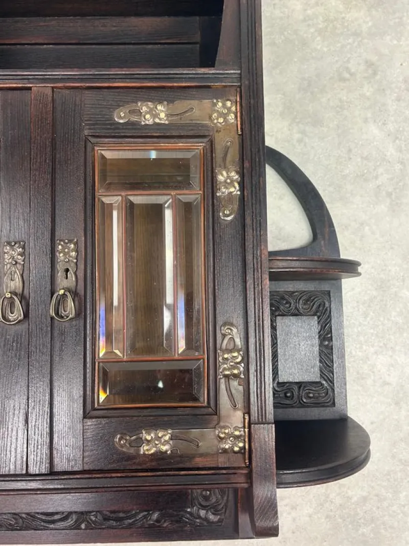 Best Pamono Vienna Secession Wall Cabinet, 1890s
