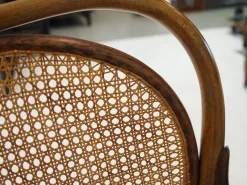 Pamono Vienna Secessionist Bentwood and Rattan Settee from Thonet><noscript><img width=