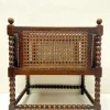 Pamono Vienna Straw and Bobbin Wood Magazine Holder, 1950s> Magazine Racks