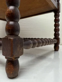 Pamono Vienna Straw and Bobbin Wood Magazine Holder, 1950s><noscript><img width=