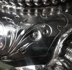 Online Pamono Viennese Art Nouveau Silver Centerpiece with Original Glass Bowl, 1900s