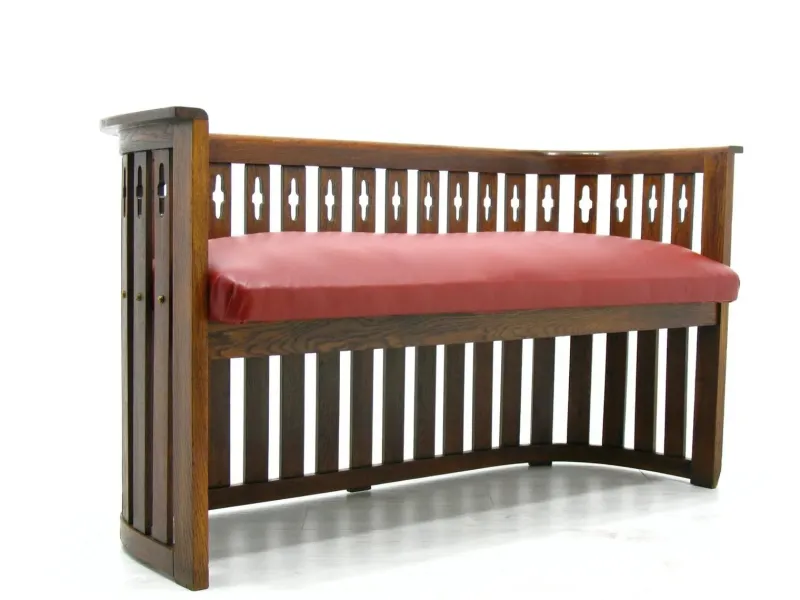 Pamono Viennese Arts & Crafts Oak Sofa and Chair, 1920s, Set of 2> Living Room Sets