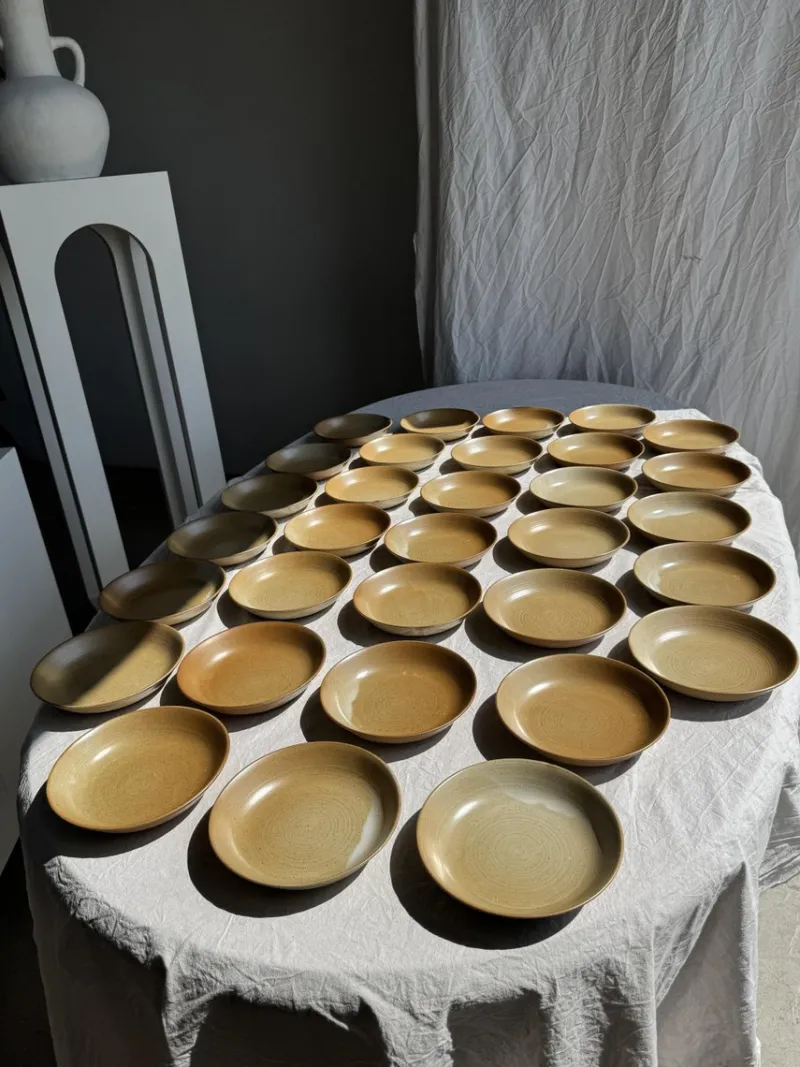 Pamono Village France D19 Soup Plates from CNP, 1980s, Set of 29> Dinner Plates & Bowls