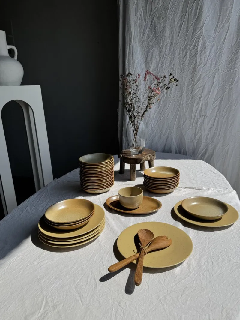 Pamono Village France D19 Soup Plates from CNP, 1980s, Set of 29> Dinner Plates & Bowls