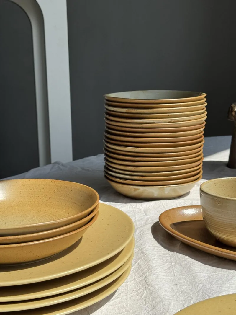 Pamono Village France D19 Soup Plates from CNP, 1980s, Set of 29> Dinner Plates & Bowls