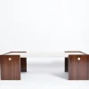 Pamono Villandry Walnut and Travertine Coffee Table by Barracuda Interiors