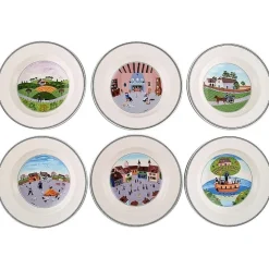 Best Pamono Villeroy & Boch Naif Dinner Service in Porcelain, Set of 6