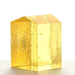 Pamono Vincent Van Goghs the Yellow House V2 Glass Sculpture by Richard Rooze for Jaroslav Wasserbauer> Minimalist