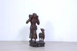 Pamono Vincenzo Cinque, Shepherdess, 19th Century, Bronze><noscript><img width=